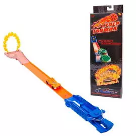 Набор Abtoys Супер гонщик Прыгни через огненное кольцо со сборным треком