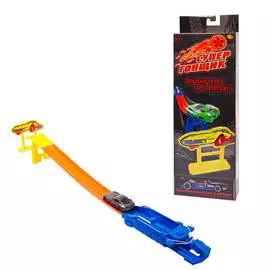 Набор Abtoys Супер гонщик Прыгни через препятствие со сборным треком