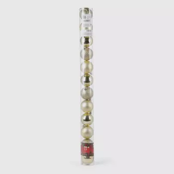 Набор Ad trend NY шар новогодний золотистый 6 см 12 шт