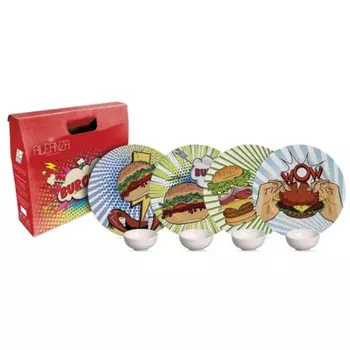 Набор Alleanza Burger Collection 4 персоны, 8 предметов