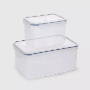 Набор антибактериальных контейнеров Hitt 0,63 л 1,5 л 2 шт