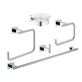 Набор аксессуаров GROHE Essentials Cube (5 предметов), хром (40758001)