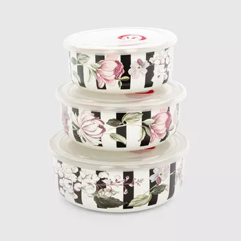 Набор блюд Avsar для хранения Delicious миски с крышкой 3 шт