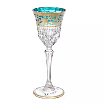 Набор бокалов Art Design "Адажио Италия" бирюзовый 80 мл. 6 шт.