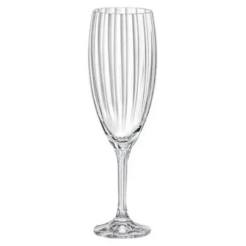 Набор бокалов Crystalex Магнолия оптика для шампанского 210 мл 6 шт