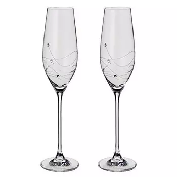 Набор бокалов для шампанского Dartington Crystal Glitz 210 мл 2 шт