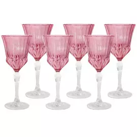Набор бокалов для вина 6х0.2л адажио розовая Same