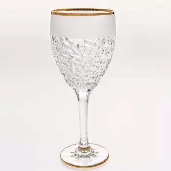 Набор бокалов для вина Bohemia Jihlava Nicolette золото, матовое напыление 320 мл 6 шт