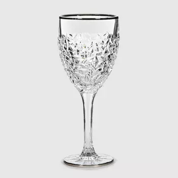 Набор бокалов для вина Bohemia Jihlava Nicolette платина 320 мл 6 шт