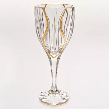 Набор бокалов для вина Bohemia Jihlava Ocean золото 320 мл 6 шт