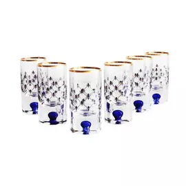 Набор бокалов для виски 6х250мл кобальт Ифз (14.00024.07)