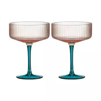 Набор бокалов Pozzi Milano 1876 Modern classic для коктейлей прозрачный 0,25 л 2 предмета