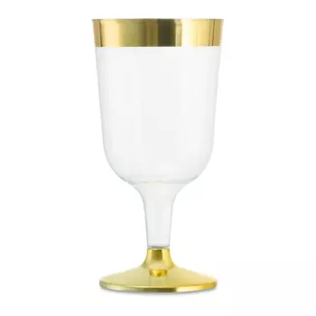 Набор бокалов Zero Home золотой кант 190 мл 12 шт