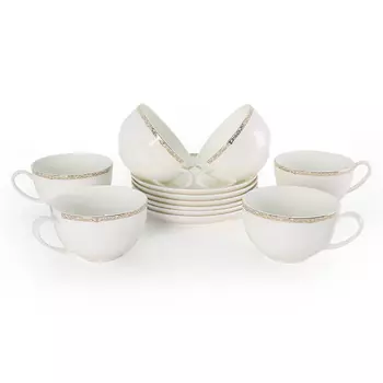 Набор чайных пар АККУ Изольда 6 персон 12 предметов