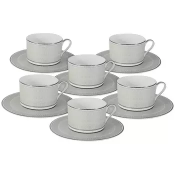 Набор чайных пар Anna Lafarg Маренго 250 мл 6 шт