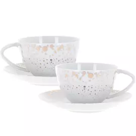 Набор чайных пар Spal Cosmic silver 240 мл 2 шт