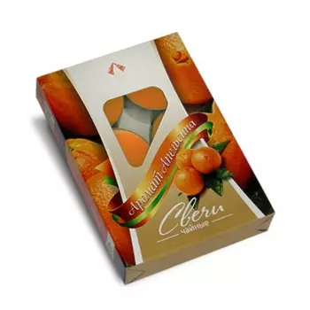 Набор чайных свечей Home Interiors апельсин 6 шт