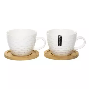 Набор чайный Balsford 4 предмета 2 чашки 450 мл 2 подставки