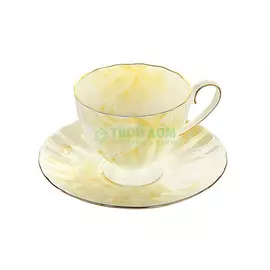 Набор чайный чашки с блюдцами Hatori Магнолия крем 220 мл 12 шт
