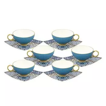 Набор чайный Empire голубые купола 12 предметов на 6 персон