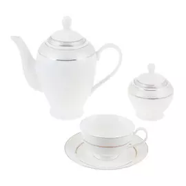 Набор чайный Macbeth bone porcelain Laura 14 предметов 230мл 6 персон