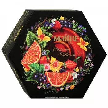 Набор чая Maitre de The Exсlusive Collection Ассорти 12 вкусов, 60 шт