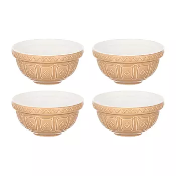 Набор чаш Homier Cane, 12 см, 4 шт, коричневый