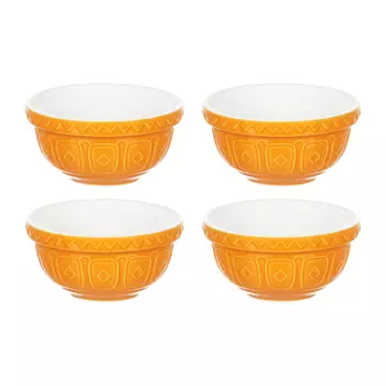 Набор чаш Homier Cane, 9,5 см, 4 шт, оранжевый
