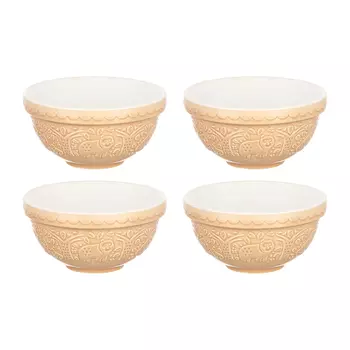 Набор чаш Homier In The Forest, 12 см, 4 шт, коричневый