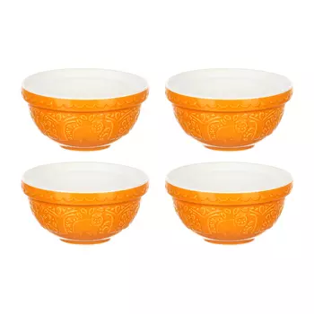 Набор чаш Homier In The Forest, 12 см, 4 шт, оранжевый