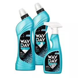 Набор для уборки Way Day Эффект чистоты: Средство универсальное 700 мл, Гель для унитаза 700 мл, Спрей для кухни 500 мл