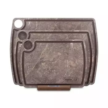 Набор ComposeEat из 3-х разделочных досок на подставке мрамор темный (NRD30935LS6)