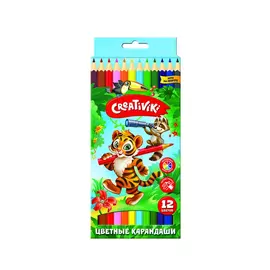 Набор цветнных карандашей Creativiki 12 цветов (162103)