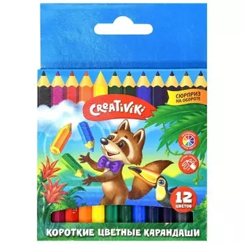 Набор цветных карандашей 12 цветов Creativiki 179320