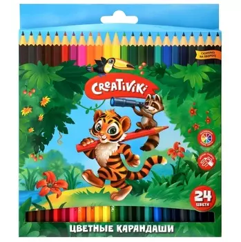 Набор цветных карандашей 24 цветов Creativiki 162105