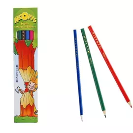 Набор цветных карандашей Красин лесоруб 6 цветов
