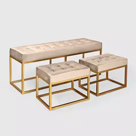 Набор Design банкетка+2 пуфа