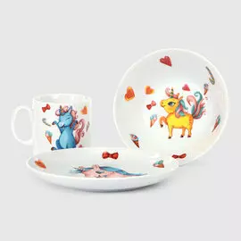 Набор детский Cmielow единорог 3 предмета