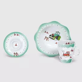 Набор детский Cmielow Зеленая машинка 3 предмета