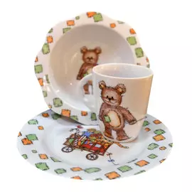 Набор детской посуды Cmielow Мишка 4 шт