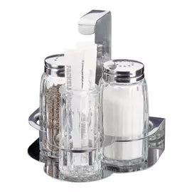 Набор диспенсер для соли/перца с зубочистками Fackelmann