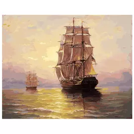 Набор для творчества Белоснежка "Живопись на холсте" По водной глади