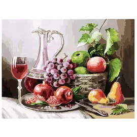 Набор для творчества Белоснежка "Живопись на холсте" Натюрморт с фруктами