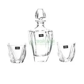 Набор для виски Crystalite bohemia сет 1+6 графин 07л+6 ст 300мл (99999/9/99S39/087)