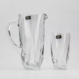 Набор для воды Crystalite Bohemia Quadro 7 предметов