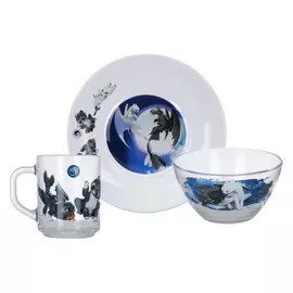 Набор для завтрака Disney Как приручить дракона 3 предмета