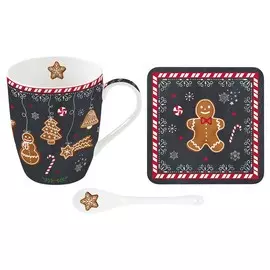 Набор Easy life Кружка 0,3 л, ложка, подставка