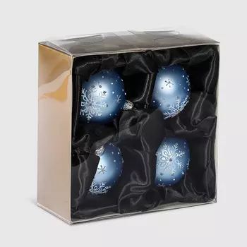 Набор елочных игрушек Irena 250002 7 см 4 шт