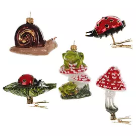 Набор елочных игрушек Irena волшебный сад 5шт
