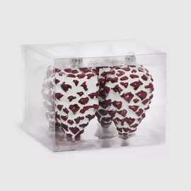 Набор елочных игрушек Unique Treasures 4 шт коричневый 107 мм